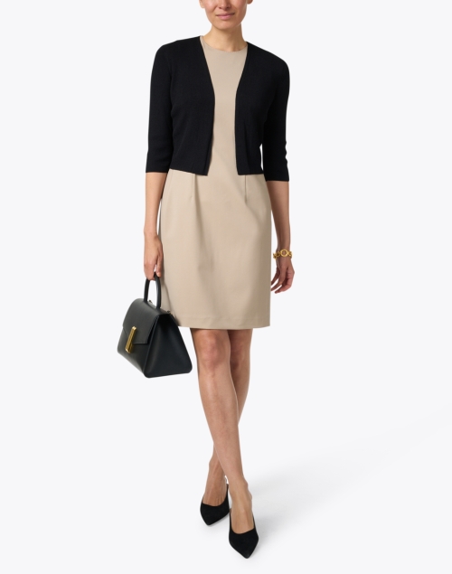 Look image - Lafayette 148 New York - Black Cropped Open Front Cardigan