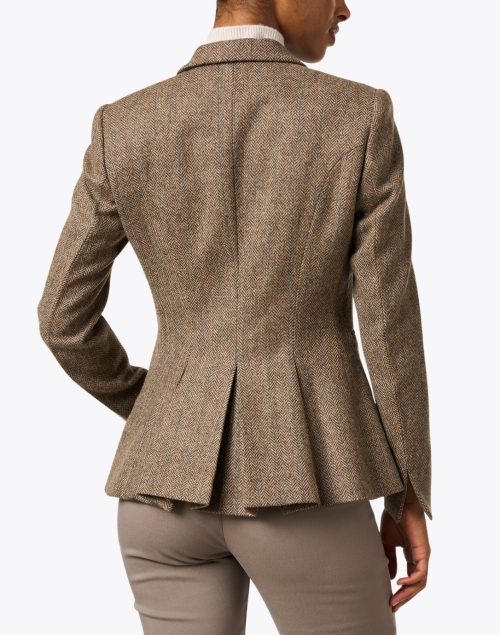 Back image - T.ba - Mariane Brown Herringbone Wool Jacket