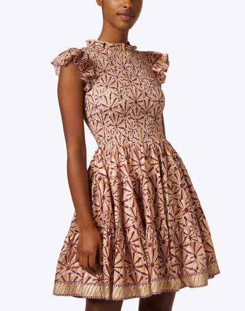 Front image - Oliphant - Multi Print Cotton Voile Dress