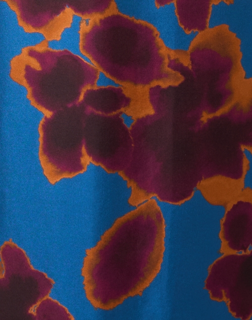 Fabric image - Rosso35 - Blue and Orange Floral Print Dress