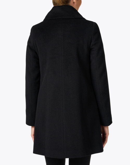 Back image - Cinzia Rocca Icons - Black Wool Cashmere Coat