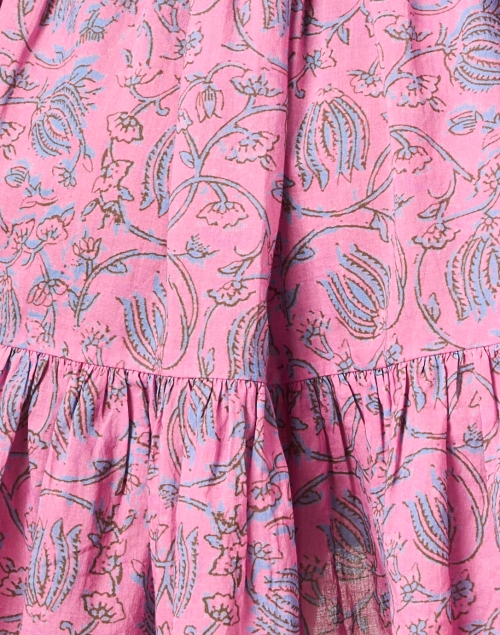 Fabric image - Apiece Apart - Mitte Pink Floral Cotton Dress