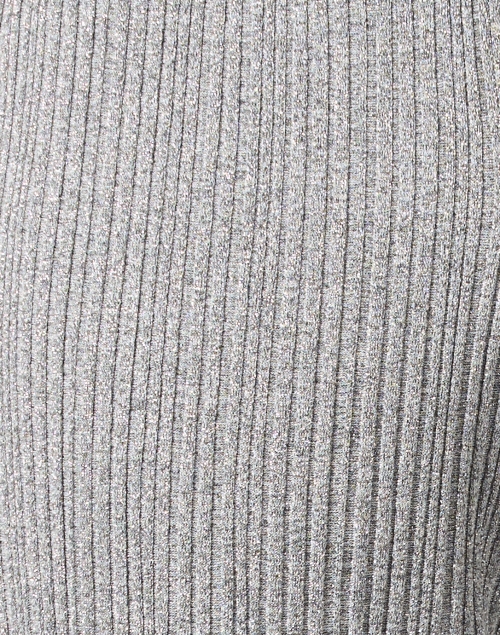 Fabric image - D.Exterior - Grey Metallic Ribbed Pant
