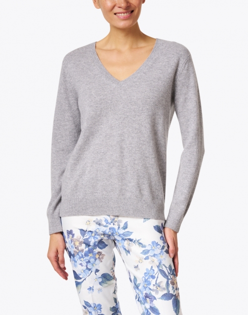 Front image - Vince - Weekend Grey Cashmere Sweater