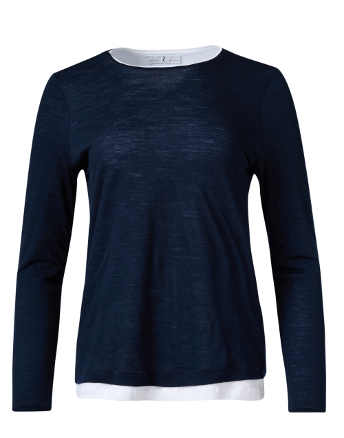 Product image - WHY CI - Navy and White Layered Top