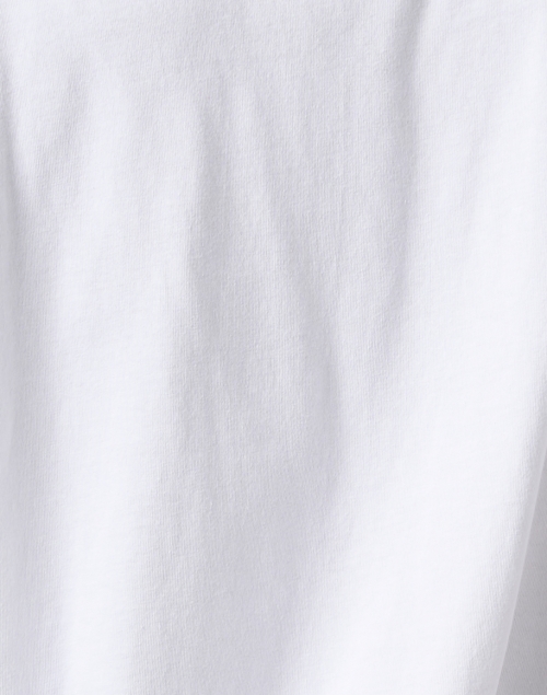 Fabric image - Vince - White Jersey Polo Top