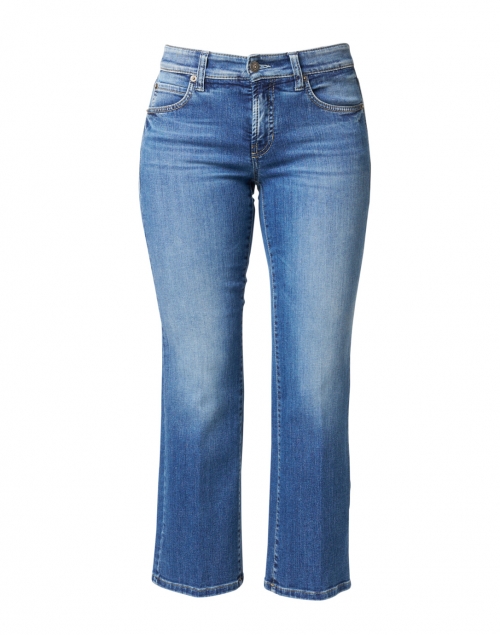 Product image - Cambio - Paris Medium Blue Cropped Stretch Denim Jean