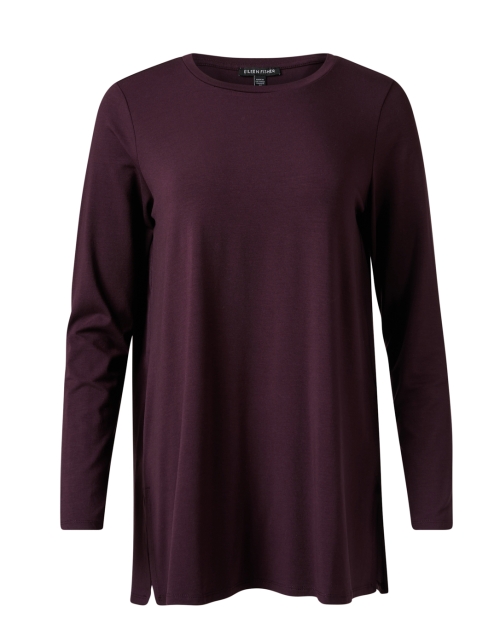 Product image - Eileen Fisher - Burgundy Jersey Tunic Top