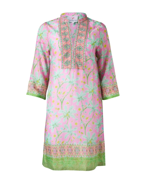 Product image - Bella Tu - Pink and Green Print Tunic Dress