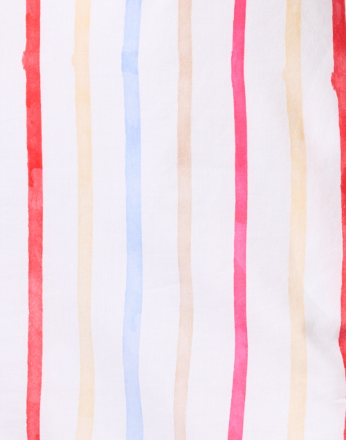 Fabric image - Ecru - Roberts White Multi Stripe Dress