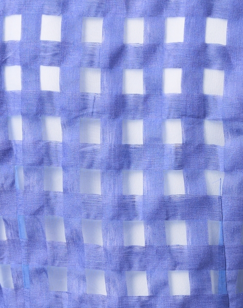 Fabric image - Connie Roberson - Rita Blue Sheer Plaid Jacket