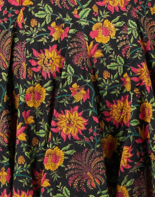 Fabric image - Ro's Garden - Poppy Multi Floral Print Shirt Dress