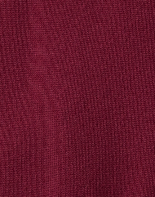Fabric image - Jason Wu - Burgundy Wool Fringe Turtleneck Sweater