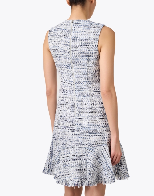 Back image - Kobi Halperin - Reed Blue Tweed Dress