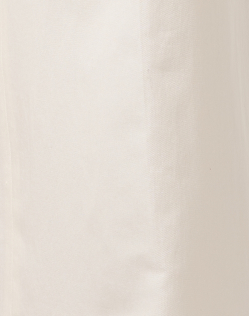 Fabric image - Weekend Max Mara - Zircone Ivory Cotton Linen Pant