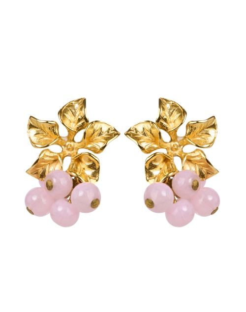 Product image - Peracas - Gold and Pink Magnolia Earrings