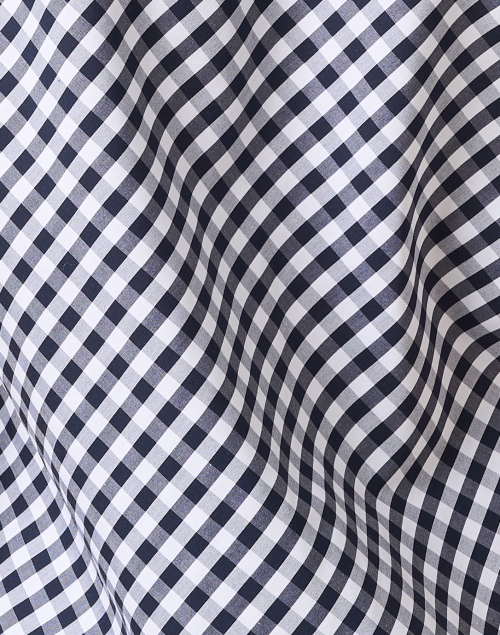 Fabric image - Hinson Wu - Lulu Navy Gingham Cotton Shirt