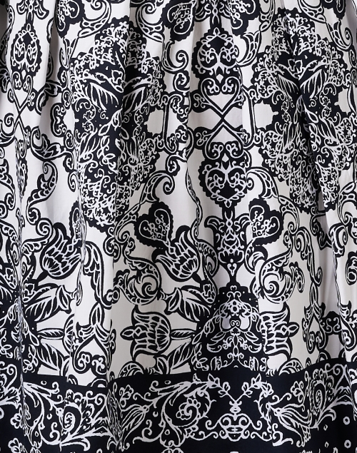 Fabric image - Samantha Sung - Audrey Indigo Print Stretch Cotton Dress