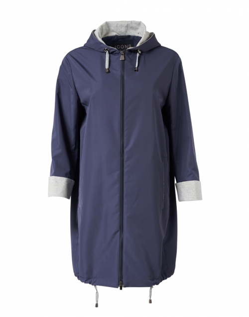 Product image - Cinzia Rocca Icons - Navy Techno Hooded Coat