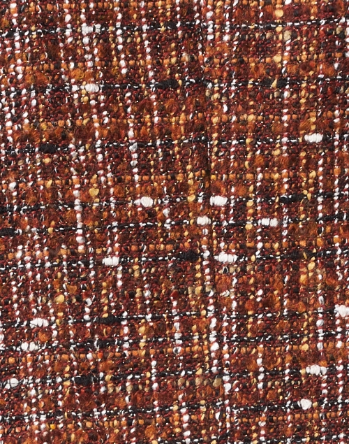 Fabric image - Helene Berman - Rust Lurex Tweed Scalloped Jacket