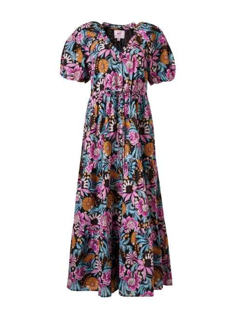 Product image - Banjanan - Poppy Black Floral Print Cotton Dress