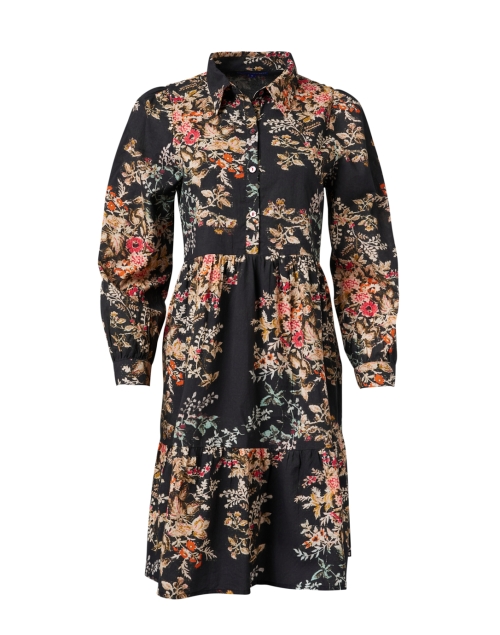 Product image - Ro's Garden - Romy Black Multi Floral Shirt Dress