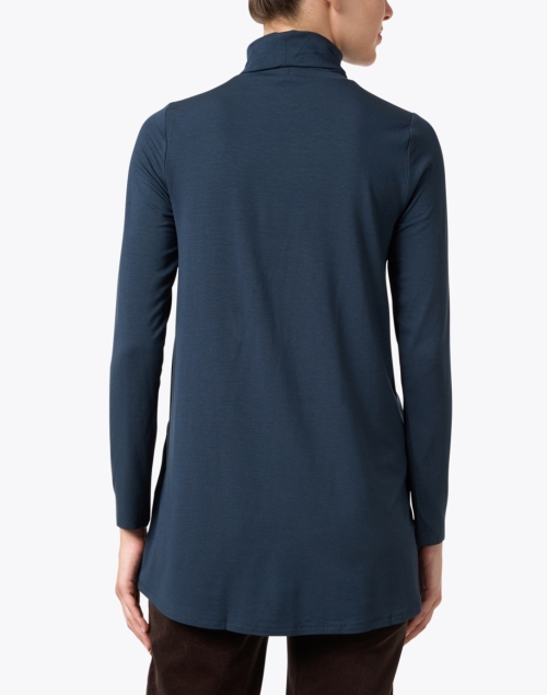 Back image - Eileen Fisher - Blue Jersey Knit Tunic