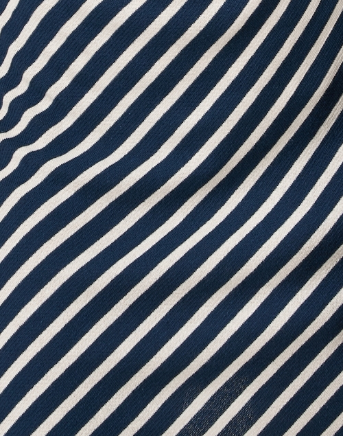Fabric image - Apiece Apart - Nina Navy and Cream Stripe Cotton Dress