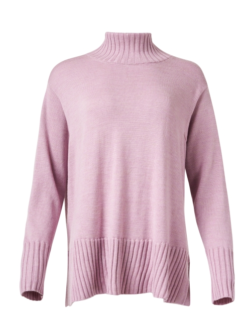 Product image - Eileen Fisher - Lilac Wool Turtleneck Sweater