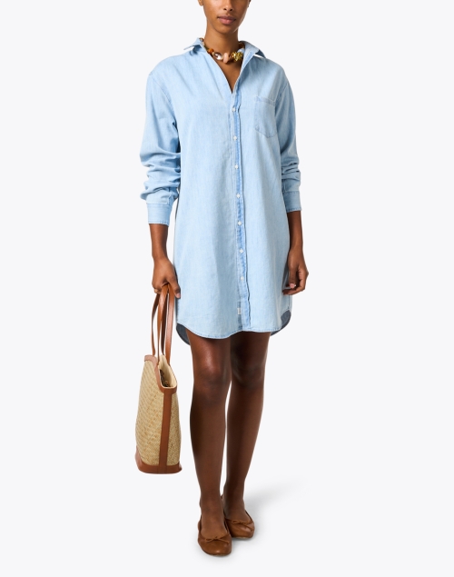 Mary Blue Denim Shirt Dress