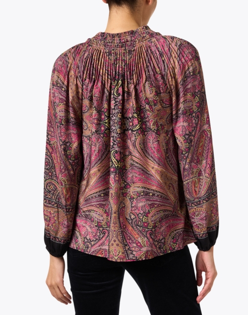Back image - Kobi Halperin - Jody Magenta Multi Print Blouse