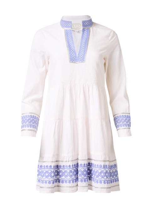 Product image - Sail to Sable - Light Pink Seersucker Tunic Dress