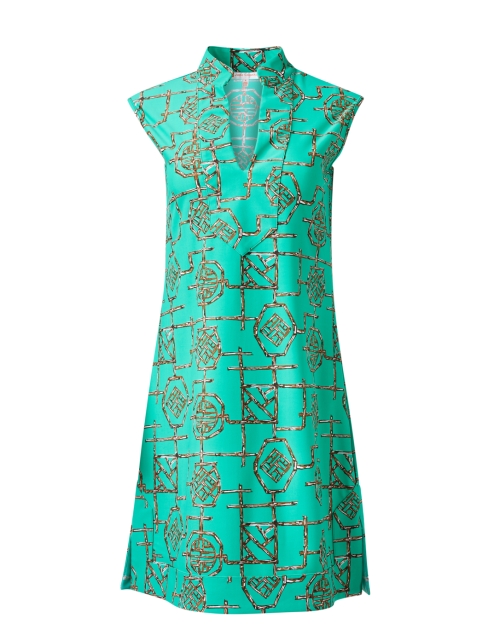 Product image - Jude Connally - Kristen Green Bamboo Print Dress