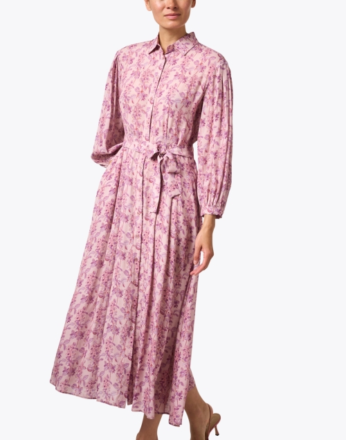 Front image - Weekend Max Mara - Vela Pink Print Dress