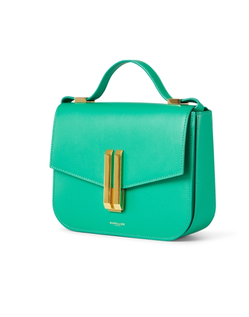 Front image - DeMellier - Vancouver Green Leather Crossbody Bag