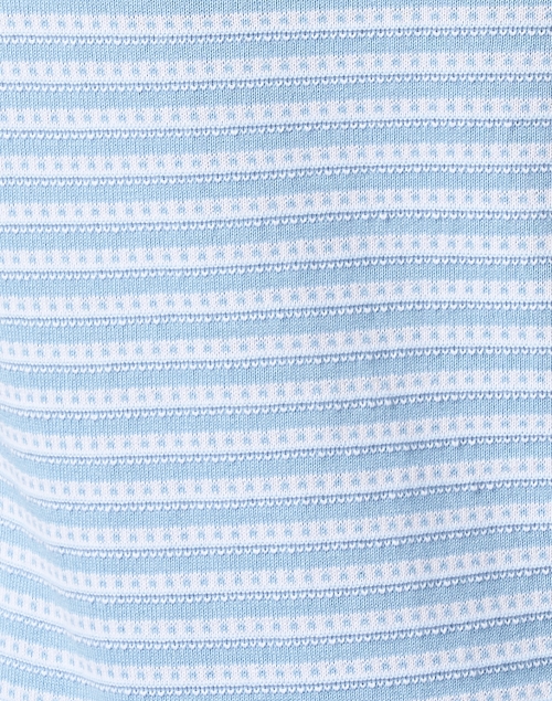 Fabric image - Blue - Blue and White Striped Cotton Sweater