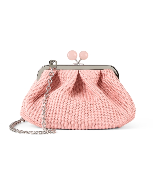 Front image - Weekend Max Mara - Palmas Pink Woven Clutch