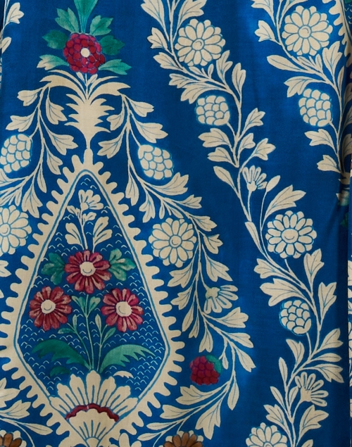Fabric image - Momoni - Constant Blue Multi Floral Dress