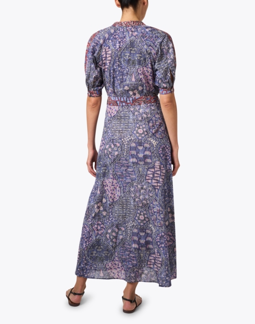 Back image - Chufy - Cairo Blue Maxi Dress