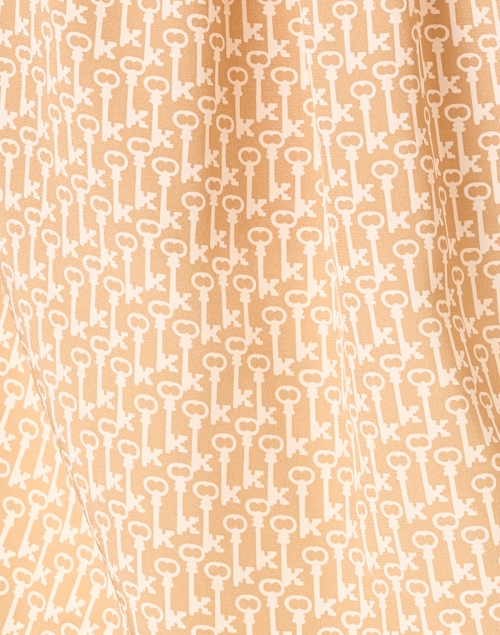 Fabric image - L.K. Bennett - Ferry Beige Print Silk Top