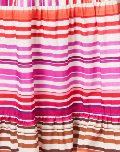 Kobi Halperin - Constance Pink Stripe Cotton Silk Dress 