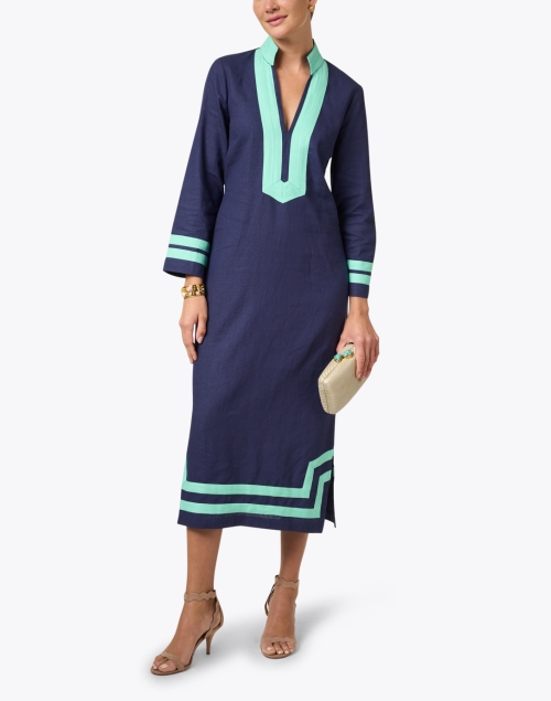 Look image - Sail to Sable - Navy Linen Tunic Dress