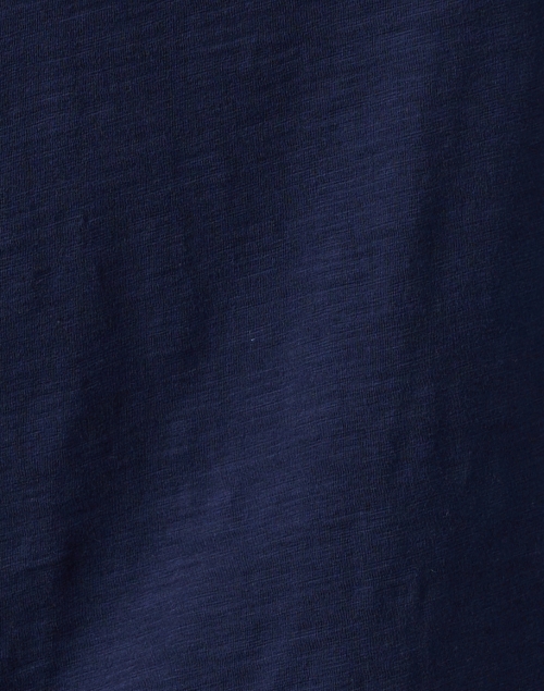 Fabric image - Lisa Todd - Navy Cotton Mesh Stripe Top