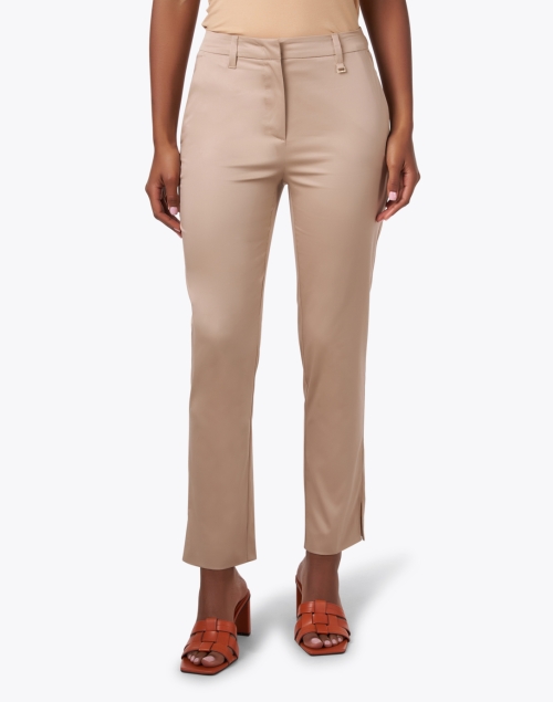 Front image - Marc Cain - Beige Split Hem Pant
