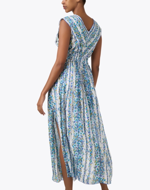 Back image - Poupette St Barth - Agnes Blue Print Dress