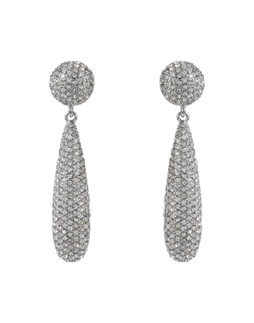 Product image - Kenneth Jay Lane - Silver Crystal Drop Earrings