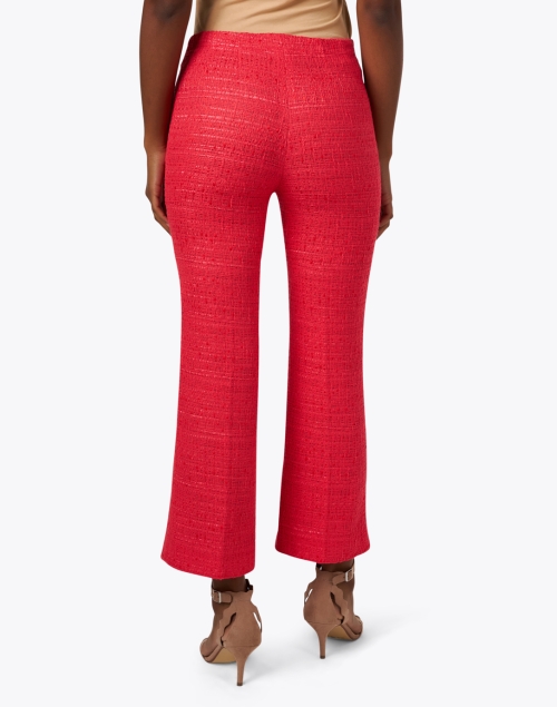 Back image - Santorelli - Liza Red Tweed Crop Flare Pant