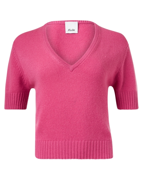 Product image - Allude - Pink Cashmere V-Neck Sweater