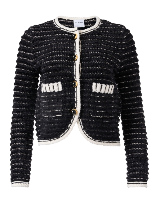 Product image - St. John - Black and Ecru Tweed Jacket