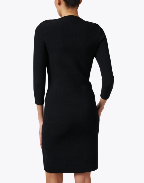Back image - St. John - Black Zipper Sheath Dress
